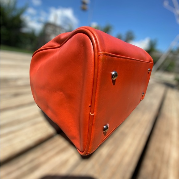 Longchamp Orange Boston Bag - Picture 5 of 11